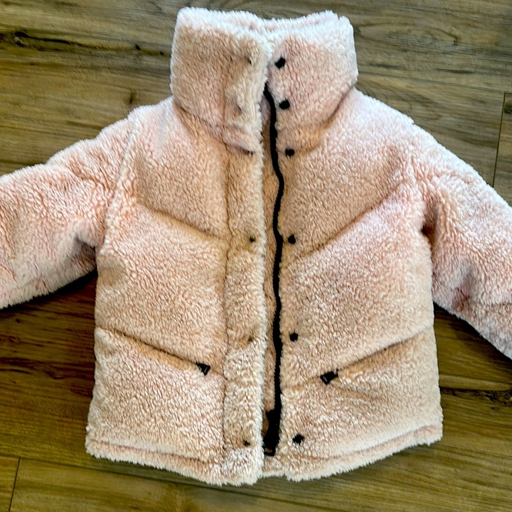 SAM Sherpa Pink Kids Jacket - Girls Size 6